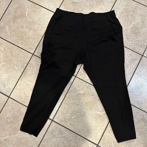 J Jill Black Ponte Leggings Size Large Petite